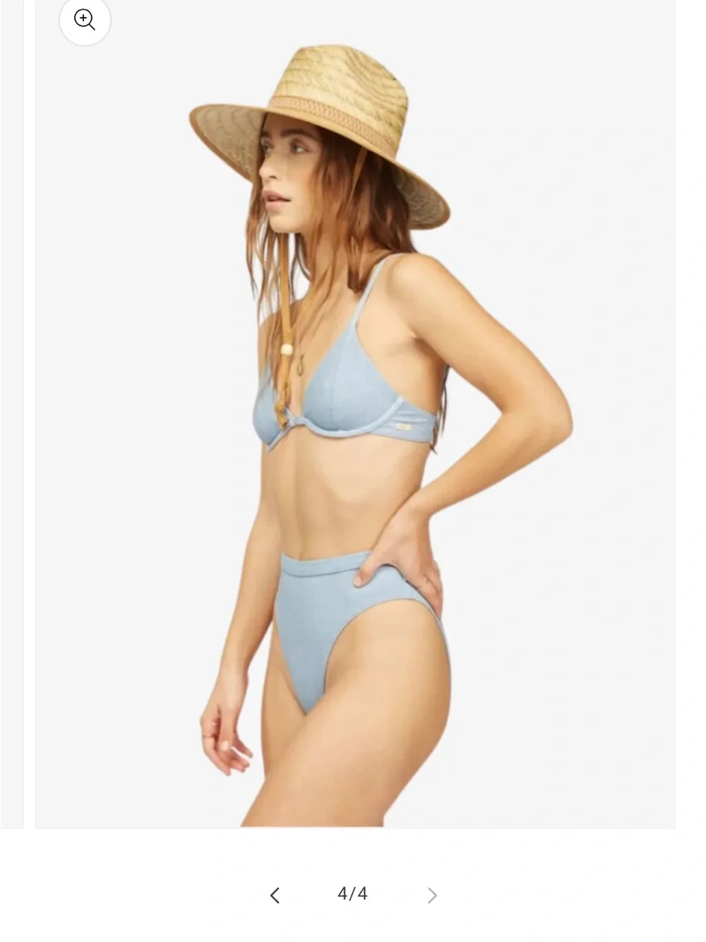Wrangler Down with Denim Underwire Bikini Top and High Maui Bottom